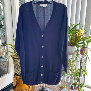 Karen Kane Navy Blue Cardigan, Medium